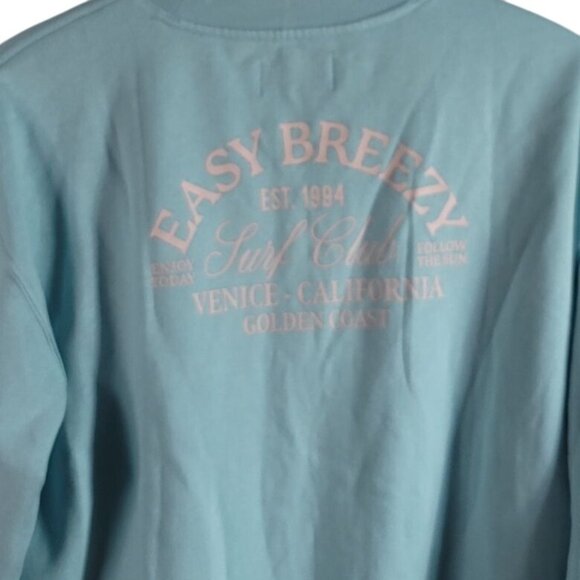 Old Navy SoComfy Sweatshirt Blue XS Pullover Long Sleeve Tunic Length Venice CA - Picture 6 of 8